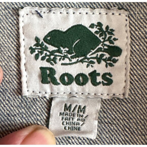 Roots Denim Blazer Jacket Womens Medium Lightweight Casual Wear - Picture 4 of 7